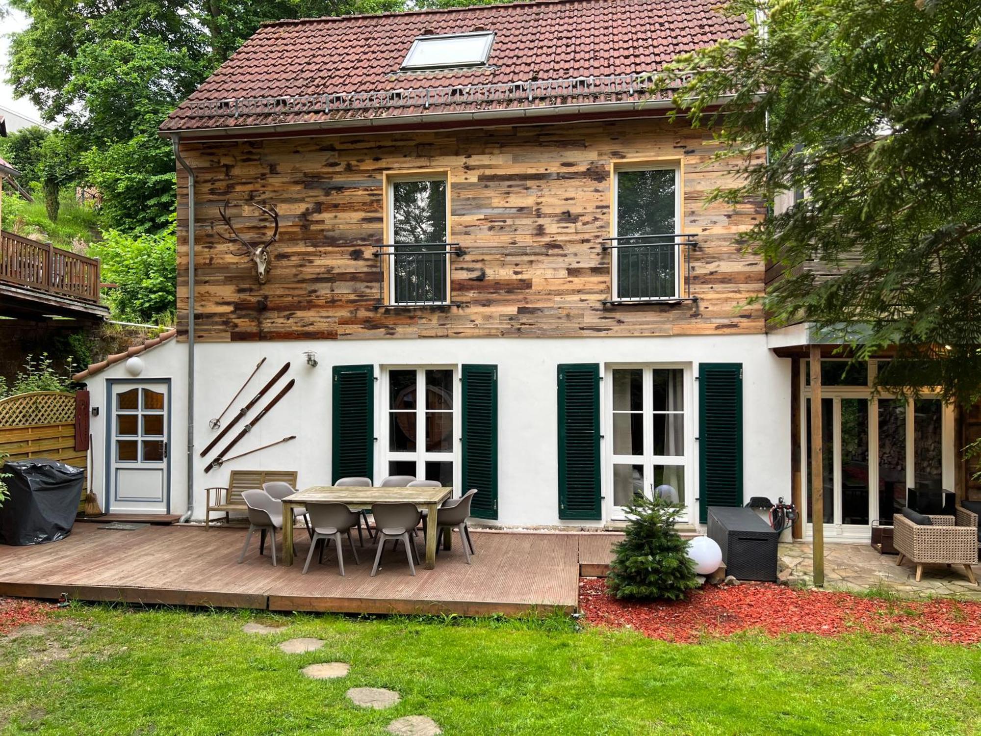 Chalet Ferienhaus Dresden Exterior foto